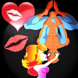  Spiderman Kiss